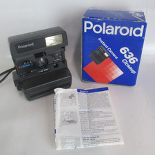 Câmera de close-up Polaroid 636 antiga com manual e caixa original não testada, usado comprar usado  Enviando para Brazil