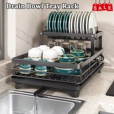 Rack de secagem de louça cozinha organizador de aço inoxidável tigela escorredor rack de armazenamento comprar usado  Enviando para Brazil