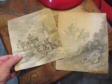 Ancien dessin original d'occasion  Charnay-lès-Mâcon