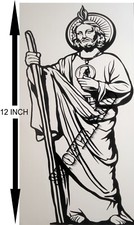 ~SAN JUDAS TADEO (saint Jude) ADESIVO DE CARRO DECALQUE CALCOMANIA DE VINIL 12"~, usado comprar usado  Enviando para Brazil