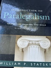 Introduction paralegalism book for sale  Sacramento