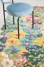 Novo Tapete de Área 100% Lã Tufado à Mão ANTHRO CASSIA AMARELO Tapete para Sala de Estar comprar usado  Enviando para Brazil
