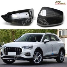 Tampa de espelho lateral de carro fibra de carbono para Audi Q2 Q3 RSQ3 19-22 substituição faixa W comprar usado  Enviando para Brazil
