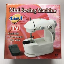 Como visto na TV 4 em 1 mini máquina de costura modelo FHSM-201 branca vintage autêntica comprar usado  Enviando para Brazil