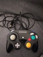 Original Nintendo Gamecube controller black official mando negro Game Cube Wii, usado comprar usado  Enviando para Brazil