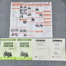 Kubota manuals operator d'occasion  Expédié en Belgium
