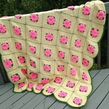 Crocheted pink roses for sale  Pewaukee