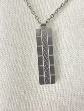 Colar masculino Life Vivara aço texturizado pingente de 1,5” 26” comprar usado  Enviando para Brazil