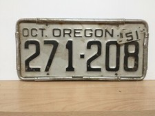1951 oregon license for sale  Butte