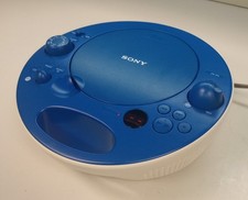CD player portátil Sony ZS-E5 azul rádio AM/FM entrada AUX com cabo de alimentação comprar usado  Enviando para Brazil
