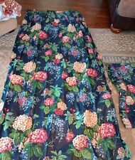 Navy floral drapes for sale  Winston Salem