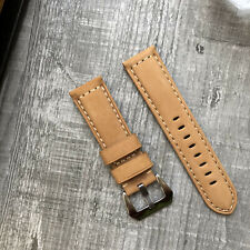 Khaki italian leather for sale  LUTON