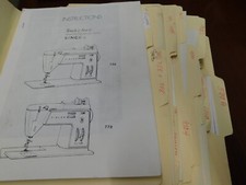 Usado, Várias máquinas de costura Singer e instruções Serger - manuais - listas de peças que você escolhe comprar usado  Enviando para Brazil