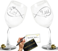 Calici vino personalizzati usato  Roma