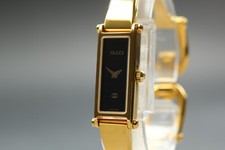 Vintage "Quase Perfeito" Gucci 1500L Relógio Feminino de Quartzo Mostrador Preto Dourado do Japão comprar usado  Enviando para Brazil