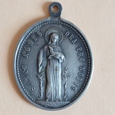 Médaille pieuse argent d'occasion  Ifs