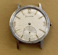 Vintage Helvetia Cal. 64 zegarek ze stali nierdzewnej. Balans OK na sprzedaż  PL