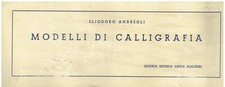 Modelli calligrafia. per usato  Italia