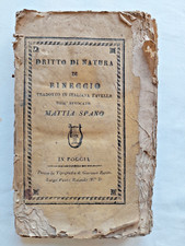 1828 dritto natura usato  Italia