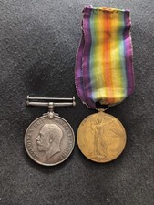 Ww1 medal pair for sale  HARTLEPOOL