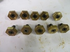 10 braçadeiras de fixação Mitee-Bite Products MB-4 ação de câmera excêntrica latão hexagonal 1/4-20 comprar usado  Enviando para Brazil