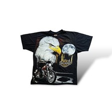 Koszulka Harley Davidson Vintage American Eagle Over All nadruk Made In USA rozmiar S na sprzedaż  PL