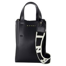 Museo Nano Shopper Torba - Marni - Skóra - Czarna Kobieca Czarna One Size na sprzedaż  PL