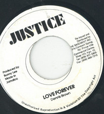 " LOVE FOREVER." dennis brown. JUSTICE 7in. comprar usado  Enviando para Brazil