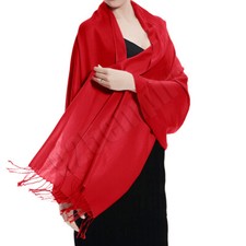 Solid silk pashmina for sale  Plainview