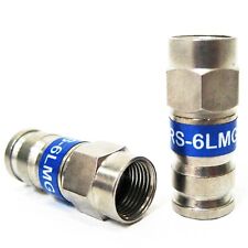 Conectores de encaixe de compressão de cabo coaxial PCT PCT-TRS-6LMG RG6 (QUANTIDADE 50) comprar usado  Enviando para Brazil