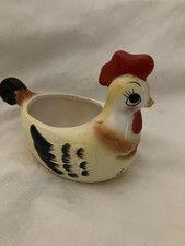 Separador de ovos de galinha antropomórfico vintage de cerâmica comprar usado  Enviando para Brazil