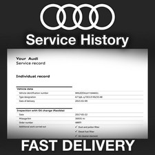 Usado, Registros de histórico de serviço digital Audi - E-mail comprar usado  Enviando para Brazil