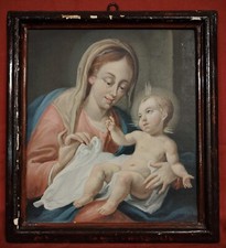 Olio tela madonna usato  Carru