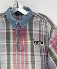Camisa Henley xadrez grande masculina vintage Oregon State University Beavers OSU, usado comprar usado Camisa Henley xadrez grande masculina vintage Oregon State University Beavers OSU, usado comprar usado  Enviando para Brazil