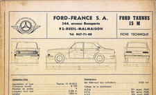 Fiche technique ford d'occasion  Goetzenbruck