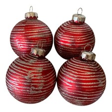 Red glass christmas for sale  Garland