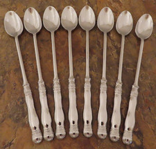 Southern Living Gallery conjunto de 8 colheres de chá gelado de aço inoxidável lote K comprar usado  Enviando para Brazil