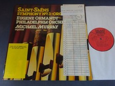 SAINT-SAENS: ORGAN SYMPHONY LP, Philadelphia Orchestra, Ormandy, TELARC DG 10051 comprar usado  Enviando para Brazil