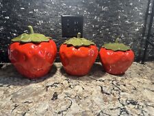 Vintage strawberry canister for sale  Oak Harbor