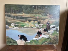 Tableau huile toile d'occasion  Chartres-de-Bretagne