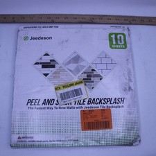 (10 peças) Peel & Stick Backsplash adesivo azulejo vinil pedra bege com metal 12"x12" comprar usado  Enviando para Brazil