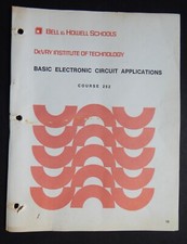 Basic Electronic Circuit Applications Textbook Devry Tech course devices Q&A, usado comprar usado  Enviando para Brazil