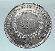 Moeda brasileira antiga de prata genuína 500 Reis 1855 BRASIL i81587 comprar usado Moeda brasileira antiga de prata genuína 500 Reis 1855 BRASIL i81587 comprar usado  Enviando para Brazil