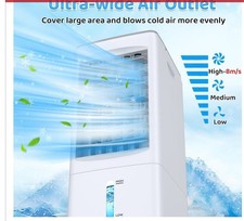 Refrigerador de ar portátil 1,6 gal, 3 Spds, modo de resfriamento, controle remoto. Para sala, comprar usado  Enviando para Brazil