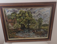 Vintage needlepoint tapestry for sale  LEEDS