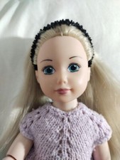 boneca bebê colecionáveis menina vestido roxo antigo lacrado cabelo amarelo bailarina comprar usado  Enviando para Brazil
