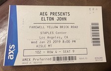 Elton john farewell for sale  Oneida