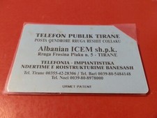 Albania scheda telefonica usato  Milano