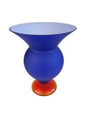 Vaso blu vetro usato  Venezia