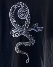 Camiseta Preta Masculina Roberto Cavalli Vodka Snake Viper Tamanho M comprar usado  Enviando para Brazil